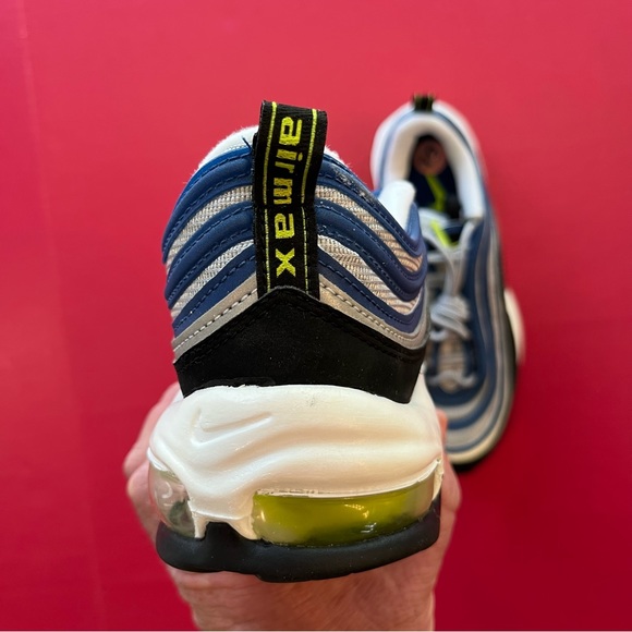 Nike Women's Air Max 97 Atlantic Blue/Yellow DQ9131-400 Women Sz 10 Men Sz 8.5** - Picture 4 of 5